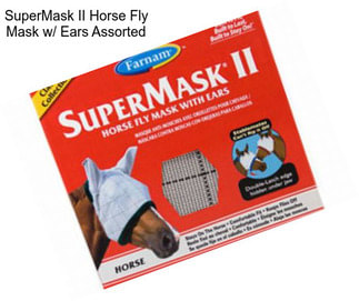 SuperMask II Horse Fly Mask w/ Ears Assorted