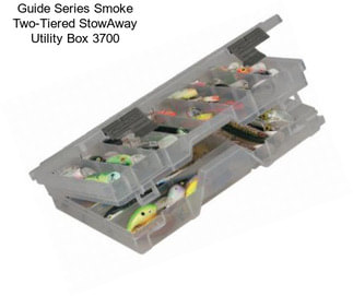 Guide Series Smoke Two-Tiered StowAway Utility Box 3700