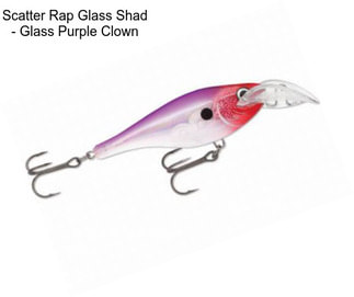 Scatter Rap Glass Shad - Glass Purple Clown