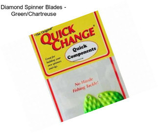 Diamond Spinner Blades - Green/Chartreuse