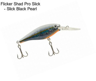 Flicker Shad Pro Slick - Slick Black Pearl