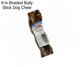 6 in Braided Bully Stick Dog Chew