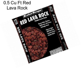 0.5 Cu Ft Red Lava Rock