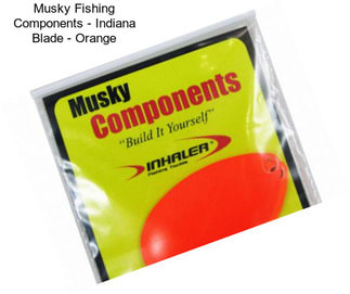 Musky Fishing Components - Indiana Blade - Orange