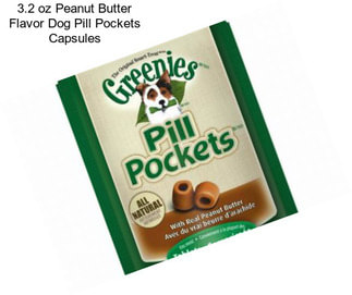 3.2 oz Peanut Butter Flavor Dog Pill Pockets Capsules