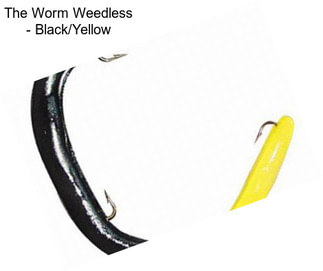 The Worm Weedless - Black/Yellow