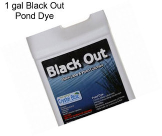 1 gal Black Out Pond Dye