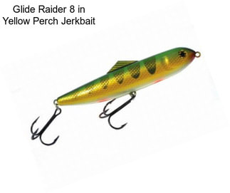 Glide Raider 8 in Yellow Perch Jerkbait