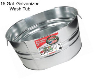 15 Gal. Galvanized Wash Tub