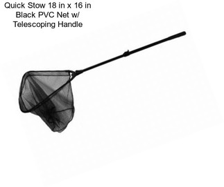 Quick Stow 18 in x 16 in Black PVC Net w/ Telescoping Handle