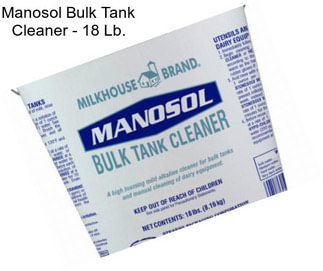 Manosol Bulk Tank Cleaner - 18 Lb.