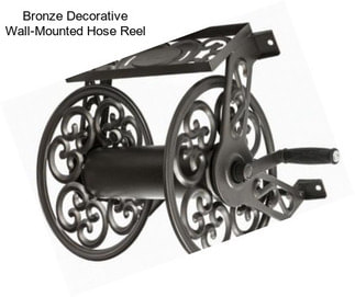 Bronze Decorative Wall-Mounted Hose Reel