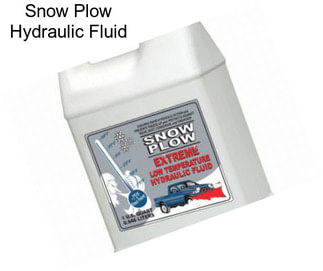 Snow Plow Hydraulic Fluid