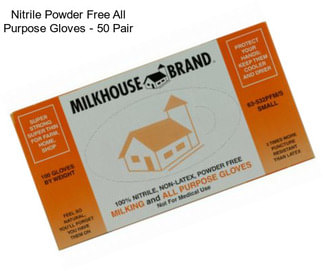 Nitrile Powder Free All Purpose Gloves - 50 Pair