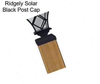 Ridgely Solar Black Post Cap