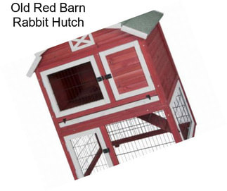 Old Red Barn Rabbit Hutch