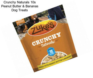 Crunchy Naturals 10s Peanut Butter & Bananas Dog Treats