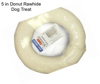 5 in Donut Rawhide Dog Treat