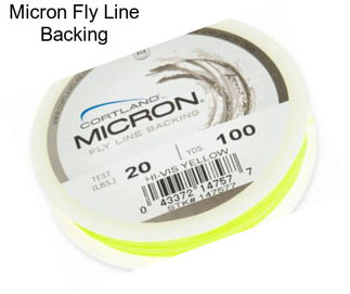 Micron Fly Line Backing