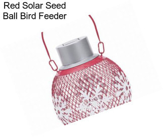 Red Solar Seed Ball Bird Feeder