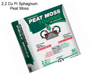 2.2 Cu Ft Sphagnum Peat Moss