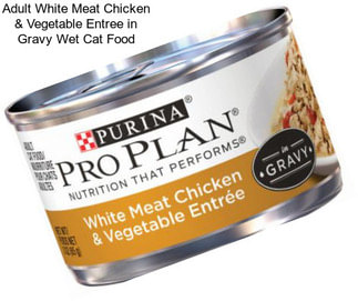 Adult White Meat Chicken & Vegetable Entree in Gravy Wet Cat Food