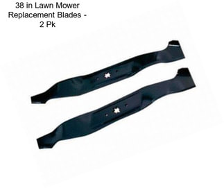 38 in Lawn Mower Replacement Blades - 2 Pk