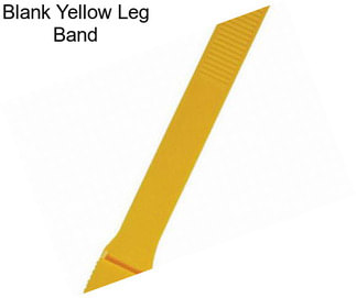 Blank Yellow Leg Band