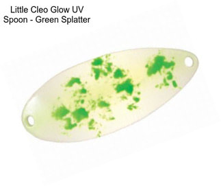 Little Cleo Glow UV Spoon - Green Splatter