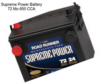 Supreme Power Battery 72 Mo 650 CCA