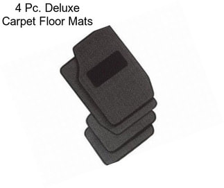 4 Pc. Deluxe Carpet Floor Mats