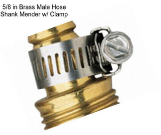 5/8 in Brass Male Hose Shank Mender w/ Clamp