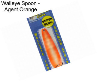 Walleye Spoon - Agent Orange