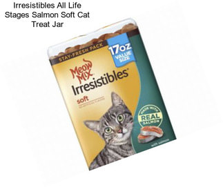 Irresistibles All Life Stages Salmon Soft Cat Treat Jar