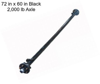 72 in x 60 in Black 2,000 lb Axle