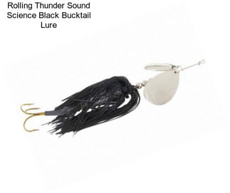 Rolling Thunder Sound Science Black Bucktail Lure