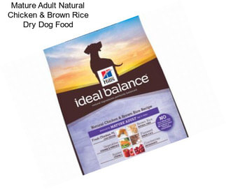 Mature Adult Natural Chicken & Brown Rice Dry Dog Food