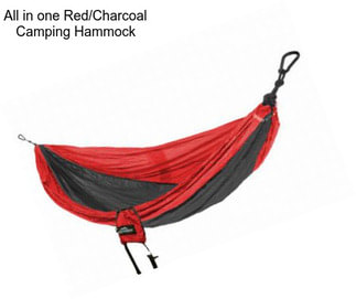 All in one Red/Charcoal Camping Hammock