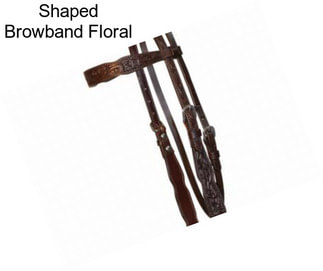 Shaped Browband Floral