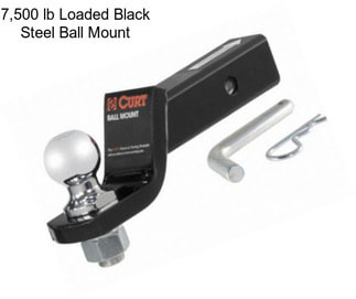 7,500 lb Loaded Black Steel Ball Mount