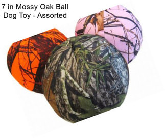 7 in Mossy Oak Ball Dog Toy - Assorted