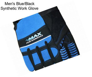 Men\'s Blue/Black Synthetic Work Glove