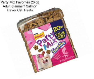 Party Mix Favorites 20 oz Adult Slammin\' Salmon Flavor Cat Treats