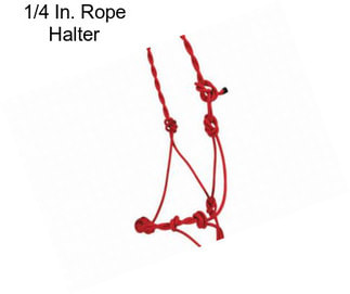 1/4 In. Rope Halter