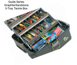 Guide Series Graphite/Sandstone 3-Tray Tackle Box