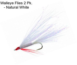 Walleye Flies 2 Pk. - Natural White