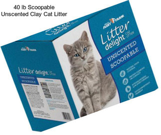 40 lb Scoopable Unscented Clay Cat Litter