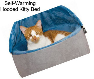 Self-Warming Hooded Kitty Bed