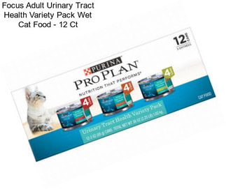 Focus Adult Urinary Tract Health Variety Pack Wet Cat Food - 12 Ct