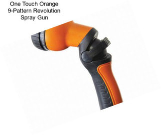 One Touch Orange 9-Pattern Revolution Spray Gun